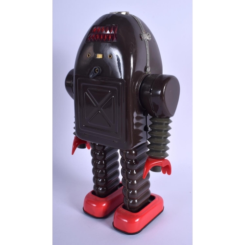 322 - A BOXED BATTERY OPERATED THUNDER ROBOT. 24 cm high.