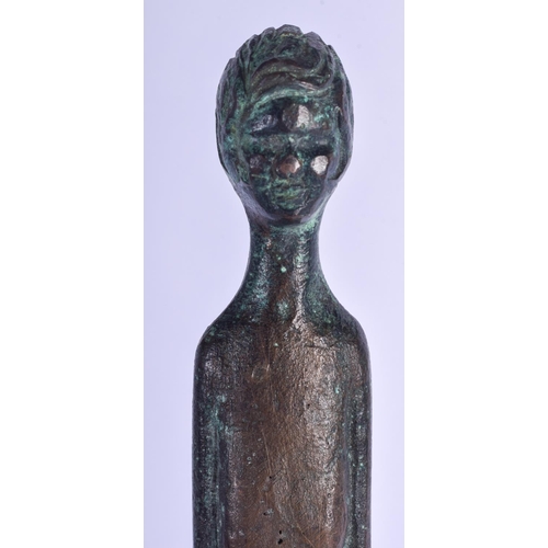 329 - Continental School (C1950) Bronze, Abstract study of a male. Bronze 53 cm high.