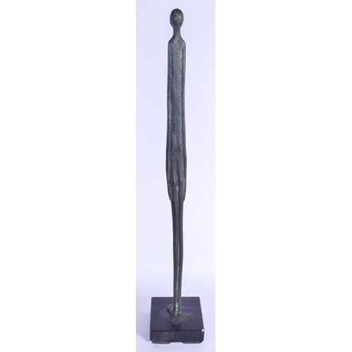 329 - Continental School (C1950) Bronze, Abstract study of a male. Bronze 53 cm high.