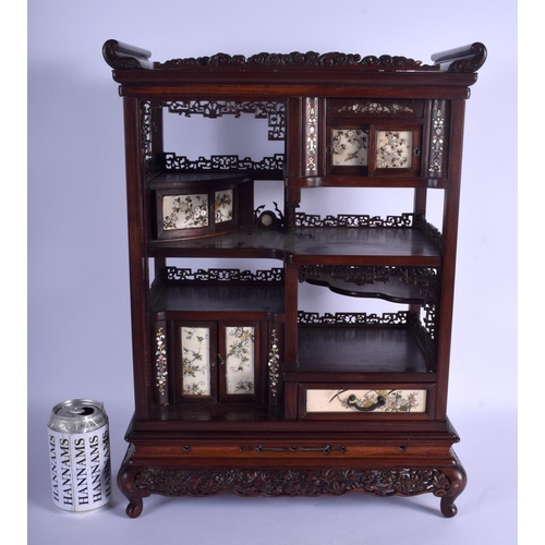 1646 - A LOVELY 19TH CENTURY JAPANESE MEIJI PERIOD SHIBAYAMA SHODANA CABINET of charming proportions, decor... 