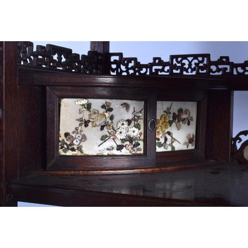 1646 - A LOVELY 19TH CENTURY JAPANESE MEIJI PERIOD SHIBAYAMA SHODANA CABINET of charming proportions, decor... 