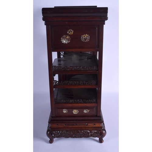 1646 - A LOVELY 19TH CENTURY JAPANESE MEIJI PERIOD SHIBAYAMA SHODANA CABINET of charming proportions, decor... 