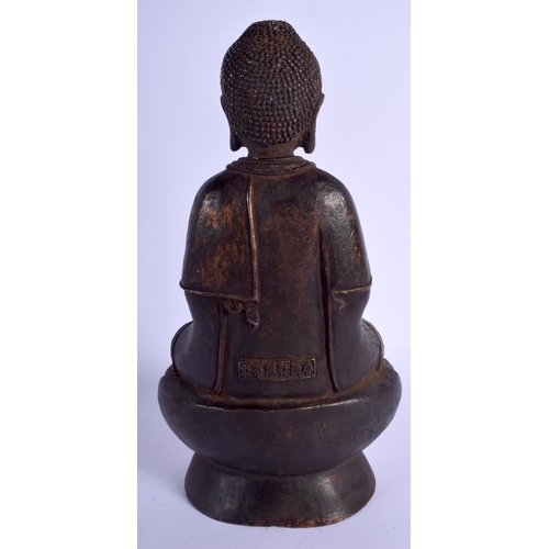 1541 - A CHINESE BRONZE BUDDHA 20th Century. 30 cm x 14 cm.