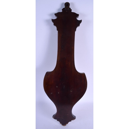 2037 - AN EDWARDIAN BAROMETER. 60 cm long.