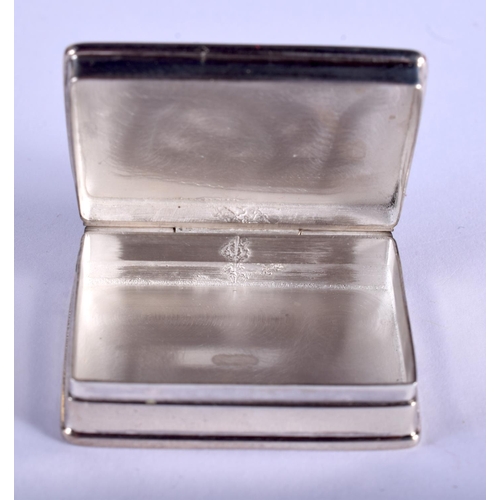 2101 - A SILVER MASONIC PILL BOX. 3.5 cm x 3 cm.