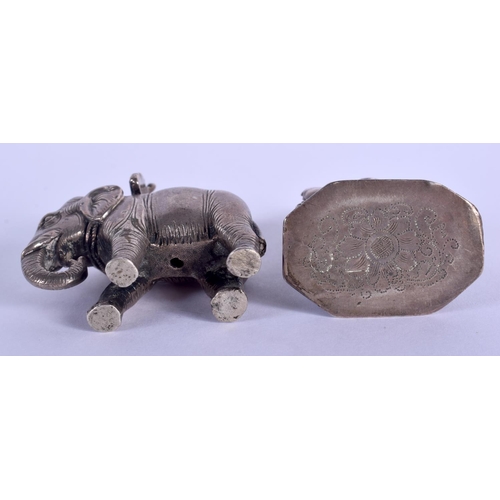 2143 - TWO FINE 19TH CENTURY INDIAN SILVER BUDDHISTIC ITEMS. 266 grams. (2)