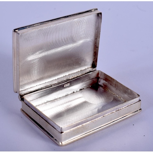 2198 - A SILVER TENNIS BOX. 3.5 cm x 4.5 cm.