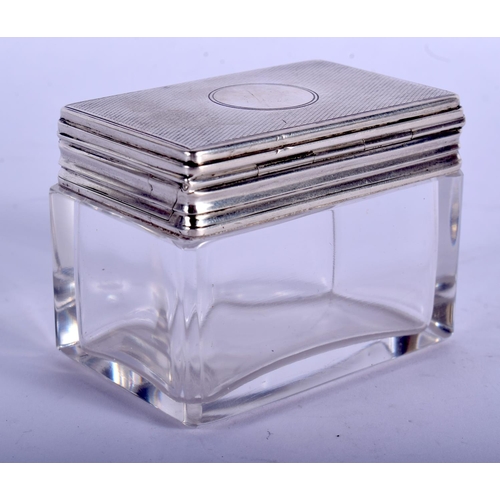 2248 - AN EDWARDIAN SILVER CASKET by Asprey. London 1906. 6.5 cm x 4 cm.