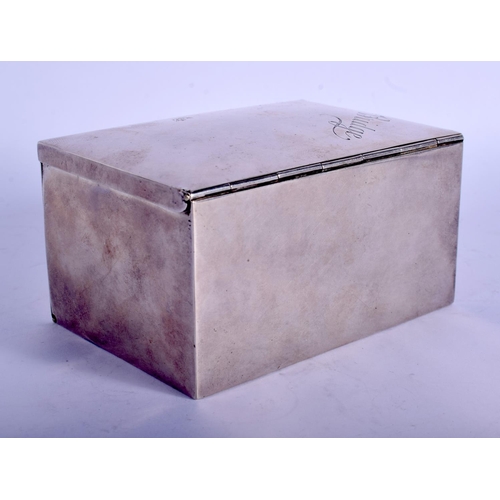 2249 - A SILVER BRIDGE BOX. Chester 1910. 222 grams. 11 cm x 5.5 cm.