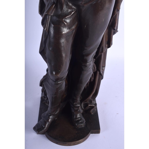 2333 - Justo De Gondarias (1846-1933) Bronze, Musician. 50 cm high.