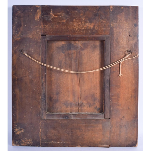 2422 - AN EARLY 18TH CENTURY CONTINENTAL RECTANGULAR MIRROR. 55 cm x 45 cm.