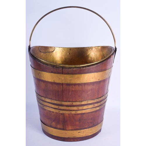 2463 - A VINTAGE DUTCH BUCKET. 46 cm high inc handle.