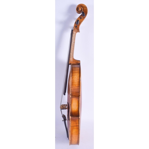 2503 - A EUROPEAN TWO PIECE BACK KLOTZ VIOLIN. 53 cm long.