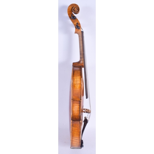 2503 - A EUROPEAN TWO PIECE BACK KLOTZ VIOLIN. 53 cm long.