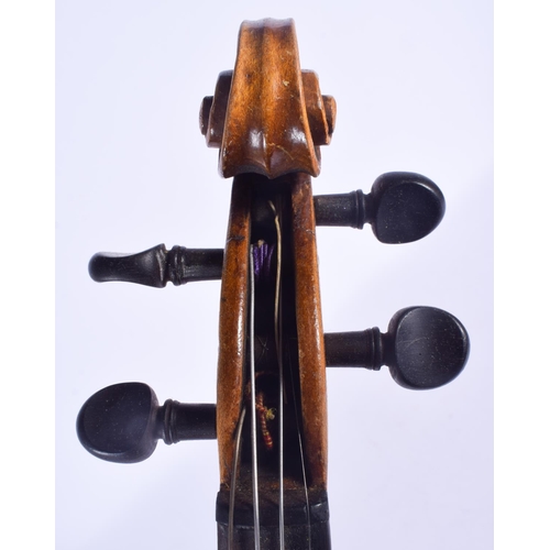 2503 - A EUROPEAN TWO PIECE BACK KLOTZ VIOLIN. 53 cm long.