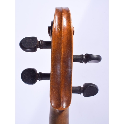 2503 - A EUROPEAN TWO PIECE BACK KLOTZ VIOLIN. 53 cm long.