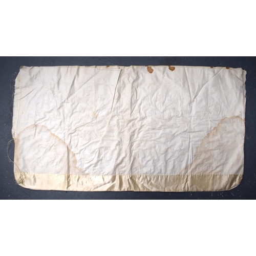 478 - A 19TH CENTURY OTTOMAN TURKISH GOLD THREAD PILLOW CASE. 100 cm x 50 cm.