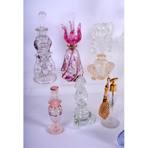 48 - A HUGE COLLECTION OF VINTAGE SCENT BOTTLES including Lalique. (qty)