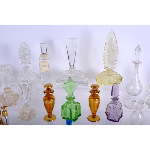 48 - A HUGE COLLECTION OF VINTAGE SCENT BOTTLES including Lalique. (qty)