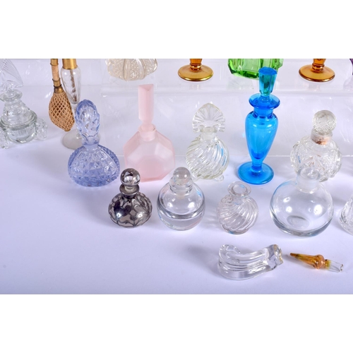 48 - A HUGE COLLECTION OF VINTAGE SCENT BOTTLES including Lalique. (qty)