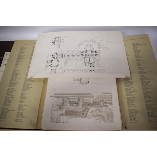 499 - Frank Lloyd Wright Buildings Plans and Designs. (qty)