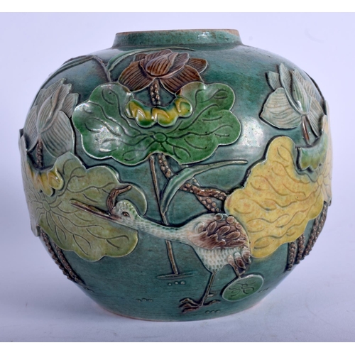 1305 - AN EARLY 20TH CENTURY CHINESE PORCELAIN GINGER JAR Late Qing, in the manner of Wang Bing Rong. 11.5 ... 