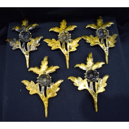 3011 - Quantity of Tibetan bronze decorative flowers.  20cm