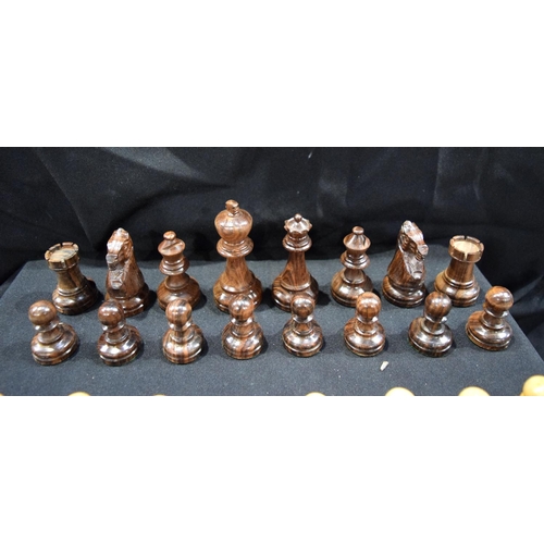 3015 - Wooden chess set (weighted)