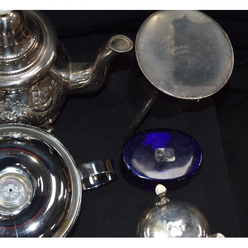 3037 - Group of silver plated items (Qty|)