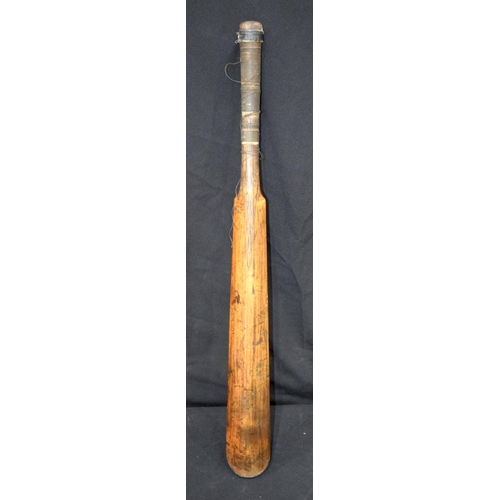 3058 - A Victorian cricket bat.  86cm x 9cm