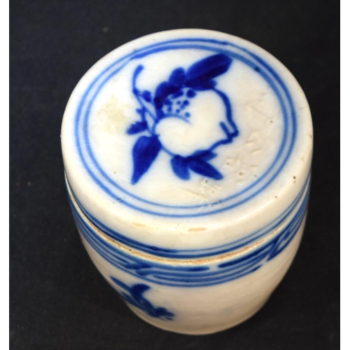 3070 - An unusual Meiji period Japanese Honey Jar.  11 cm