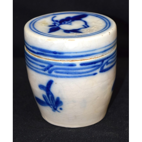 3070 - An unusual Meiji period Japanese Honey Jar.  11 cm