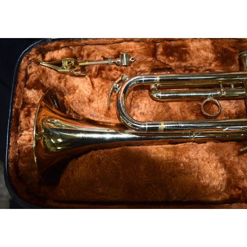 3071 - A cased Boosey and Hawkes 400 Trumpet