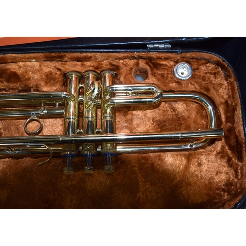 3071 - A cased Boosey and Hawkes 400 Trumpet