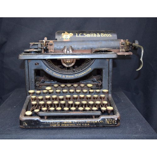 3073 - An L C Smith and Brothers Typewriter