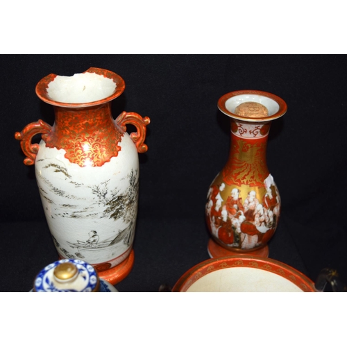 3077 - Collection of Japanese porcelain mostly Kutani