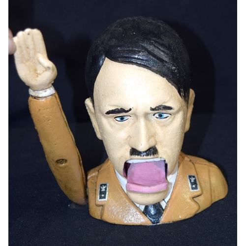 3079 - Contemporary cold painted humorous model of Hitler.  16cm