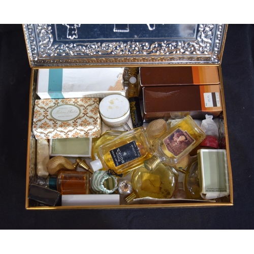 3086 - Collection of vintage lotions and three boxes