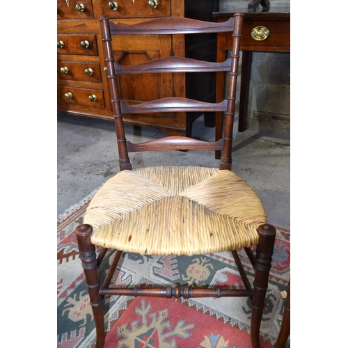 3094 - Pair of vintage Chairs with wicker seats