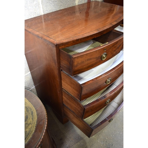 3104 - Early 19th Century  5 drawer Chest of Drawers.  108cm x 102cm