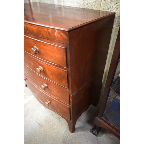 3104 - Early 19th Century  5 drawer Chest of Drawers.  108cm x 102cm