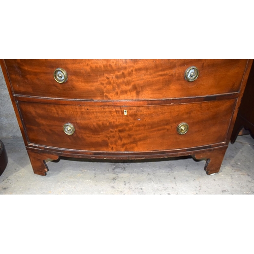 3104 - Early 19th Century  5 drawer Chest of Drawers.  108cm x 102cm