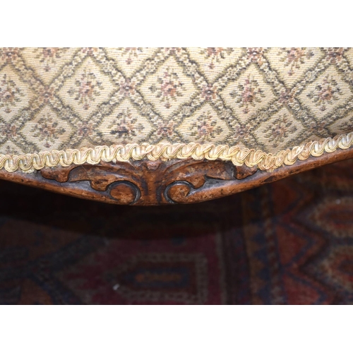 3108 - Three wooden Foot Stools (2 wicker and another upholstered)