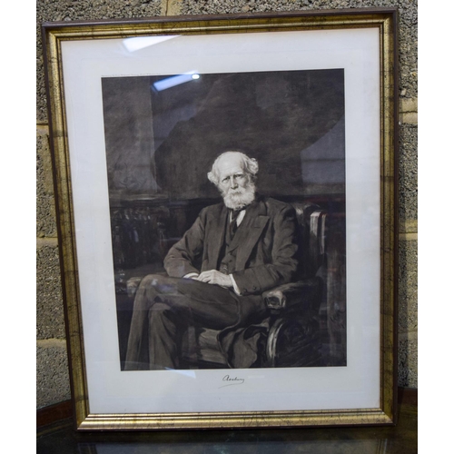 3110 - An Antique Kidney shaped Desk with glass top, once owned by Sir John Lubbock who was elected to Parl... 