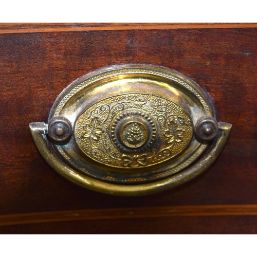 3110 - An Antique Kidney shaped Desk with glass top, once owned by Sir John Lubbock who was elected to Parl... 