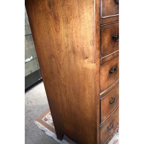 3119 - A 5 Drawer Chest of Drawers walnut veneered.  114cm x 61cm