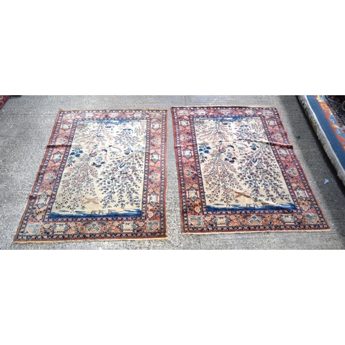 3139 - Pair of Persian Tree of Life rugs.  200cm x 140cm