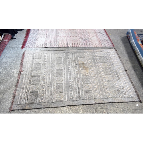 3145 - Two wool rugs.  290cm x 190cm