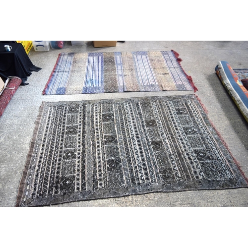 3145 - Two wool rugs.  290cm x 190cm