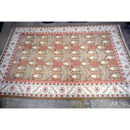 3151 - Large braided flat woven Tree of life rug.  246cm x 362cm